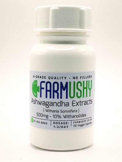 Ashwagandha Extract 10% Withanolides x60 500mg Veggie Capsules